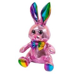 Металлик. Кролик розовый, 16 см. игрушка мягкая A Btoys