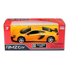 Машинка металлическая Uni-Fortune RMZ City 1:32 McLaren 650S, инерционная, 2 цвета (желтый, синий)
