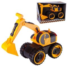 Спецтехника. Машинка инерционная "Экскаватор", световые и звуковые эффекты A Btoys