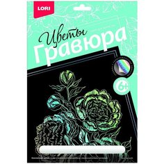 Гравюра большая "Пионы" Lori
