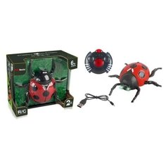 Интерактивная игрушка JUNFA "Божья коровка", ползает по стенам, р/у, с зарядным устройством, световые эффекты