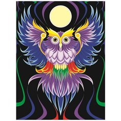 Набор для творчества LORI Картина по номерам "Сова"