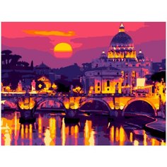 Набор для творчества LORI Картина по номерам "Римский закат"