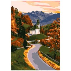 Набор для творчества LORI Картина по номерам "Старая часовня"