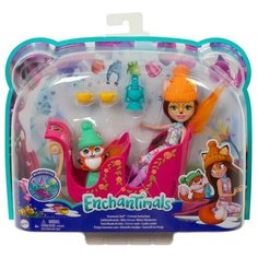 Игровой набор Mattell Enchantimals Рождественские сани с Фелисити Лис
