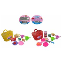 Набор посуды для кухни "Помогаю Маме", в корзине, 2 вида в коллекции A Btoys