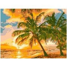 Набор для творчества LORI Картина по номерам "Золотой рассвет"