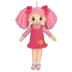 Кукла ABtoys Мягкое сердце, мягконабивная в розовом сарафане, 30 см