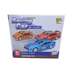 Пазл 3D Гоночная машина, 3 вида Junfa Toys