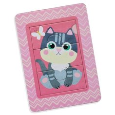 Пазл в рамке Котенок 6 эл (14,5*10,5 см) (Мин.отгрузка от 10 шт) Десятое королевство
