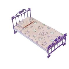 Кроватка с постельным бельем (в пакете ПВХ) 31*16*16см Огонёк