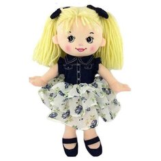 Кукла ABtoys Мягкое сердце, мягконабивная, джинсовая, 25 см