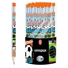 Карандаш CENTRUM "Play game" чернографитный НВ деревянный с ластиком, заточенный