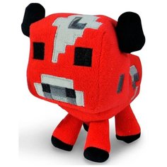 Детская мягкая игрушка ВсеИгрушки / Плюшевая Грибная Корова из игры Майнкрафт (Minecraft) для детей, мальчиков и девочек
