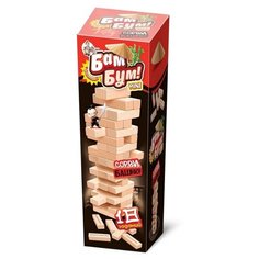 Настольная игра для детей и взрослых Бам-Бум mini падающая башня Десятое королевство