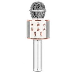 Беспроводной караоке-микрофон WS-858 (серебристый бриз) Belsis