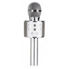 Беспроводной караоке-микрофон WS-858 (серебро) Belsis
