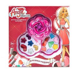 Детская декоративная косметика для девочек "Цветок" Angel Like Me. Тени, помада. Набор детской косметики