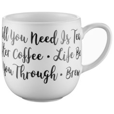 Кружка Carnaby Script 350 мл белая Price & Kensington