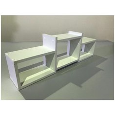 Полка ДСП-Магазин Трио Мини 86х15х27 см, белая