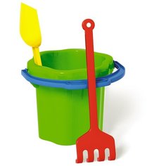 Набор Ведро-цветок №102 0,3 л, грабли, совок Стеллар