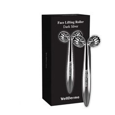 WellDerma Face Lifting Roller Dark Silver Премиальный омолаживающий массажер для лица