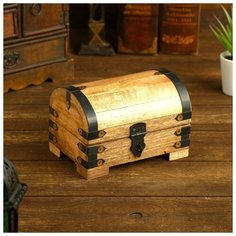 Шкатулка дерево "Аида" 15,2х10х8,9 см 4503130 Сима ленд