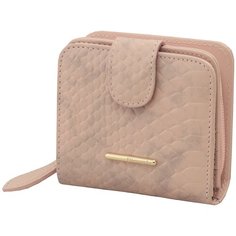 Кошелек на молнии Dimanche "Nice" розовый 794, натуральная кожа