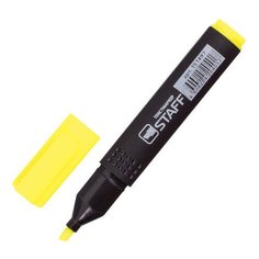 Текстовыделитель STAFF "STICK", ЖЕЛТЫЙ, 1-4 мм, 151497 - 12 шт.
