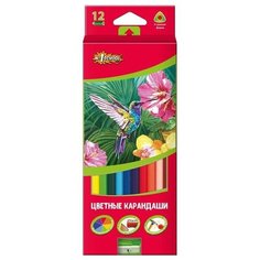 №1 School Карандаши цветные ColorPics 12 цветов + точилка (666834)