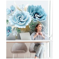 Фотообои флизелиновые Flizetto UNI Великолепный букет 300х270 см Fbrush