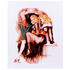 1127 Набор для вышивания Alisena Дама у зеркала, 38*49 см