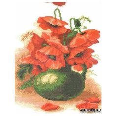 439 Набор для вышивания РC-Студия Маки в корзине 24*22 см