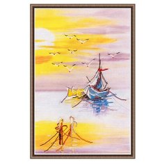 РК-014 Набор для вышивания ОВЕН Родная гавань №2 24*36 см