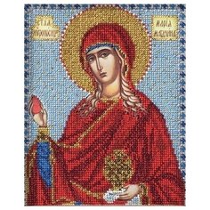 В330 Набор для вышивания бисером Кроше Св. Мария, 12х14,5 см Радуга бисера