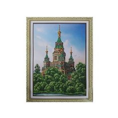Б1446 Набор для вышивания бисером Паутинка Петергоф, 28*38 см
