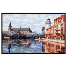 08.024 Набор для вышивания Палитра Рыбная деревня 39х25 см