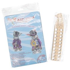 Набор для вышивания на пластиковой канве Чудесный кролик с органайзером для ниток, МП Студия М.П.Студия