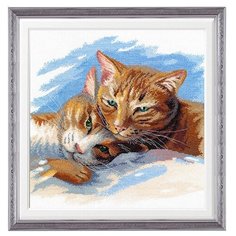 1053 Набор для вышивания ОВЕН Счастье рядом 30*30 см