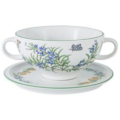 Суповая чашка IMARI на блюдце "Летняя сказка" в подарочной упаковке, 0.5 л (IMB0304-A144)