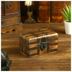 Шкатулка дерево "Ирида" 12,7х7,6х7,6 см 4503147 Сима ленд