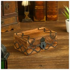 Шкатулка дерево "Менада" 15,2х10,2х6,4 см 4503158 Сима ленд