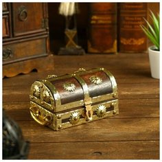 Шкатулка дерево "Гестия" 12,7х7,6х7,6 см 4503137 Сима ленд