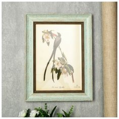 Фоторамка пластик формат А4 "Марселье" светло-голубая 36,7х28х2 см 4781068 Сима ленд