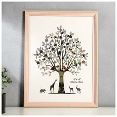 Фоторамка пластик 30х40 см "Лестница, розовая джинса" 44х34 см 5117011 Сима ленд