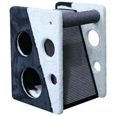 Когтеточка-домик 40х35х55 см, серый Pet Choice