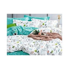 Asabella Комплект постельного белья 1,5-спальный, печатный сатин 1334-4S
