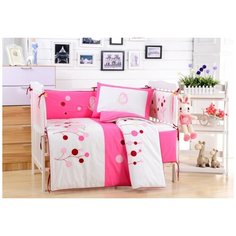 Постельное бельё DK-22 (комплект с бортиком) Розовый DK-22-bort-439 Valtery