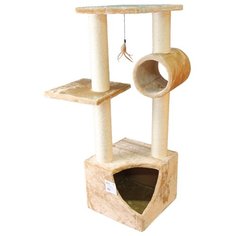 Когтеточка-комплекс 35х35х105 см, бежевый Pet Choice