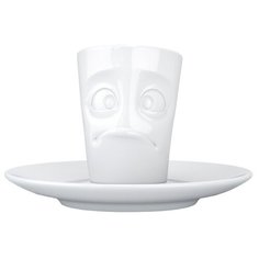 Кофейная чашка с блюдцем Tassen Buffled 80 мл белая (T02.13.01)